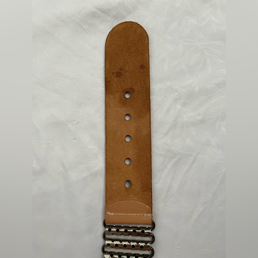 FRENCH ~ CUIR VERITABLE (GENUINE LEATHER) BELT - Picture 6 of 7